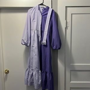 Purple split Dress